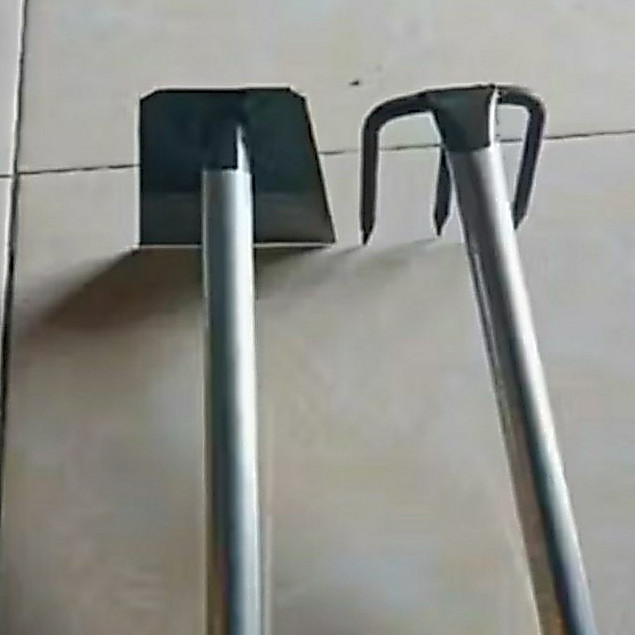 TOP alat PAKET HEMAT 1set isi 2 pcs alat berkebun garuk mini + cangkul mini tebal 2mili gagang pipa muriara