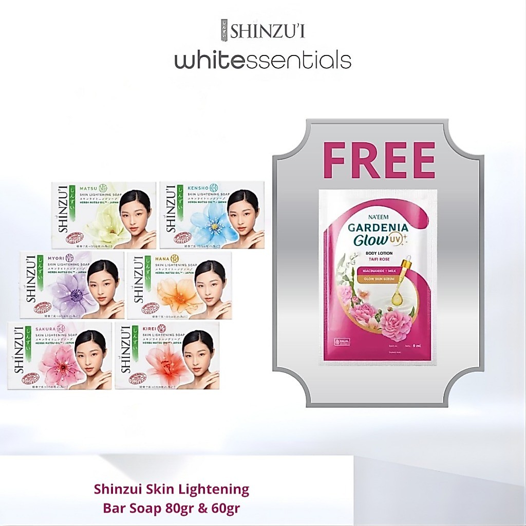 SHINZUI Skin Lightening Bar Soap 80 Gram l Sabun Batang Shinzu'i