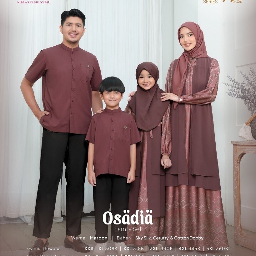 Jual NIBRAS SARIMBIT KELUARGA TERBARU 2026 - OSADIA MAROON BAJU ...