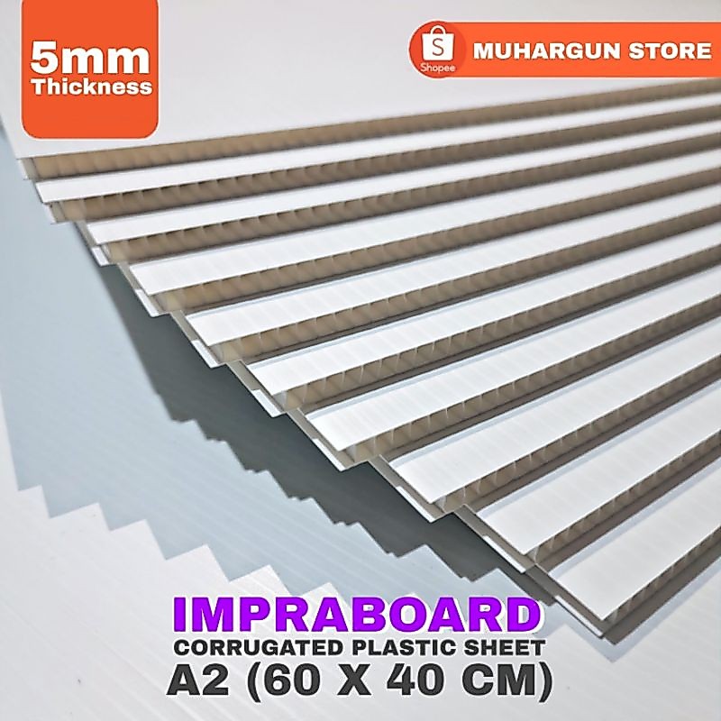 Jual Infraboard Impraboard 5mm A2 60 X 40 cm / 60x40 cm / 40x60 cm PP ...