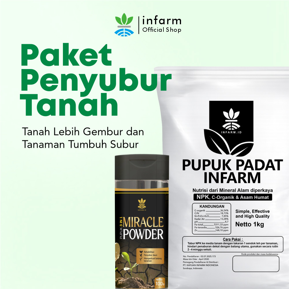 Jual INFARM - Paket Penyubur Tanah, Paket Lengkap Pupuk Padat Infarm ...