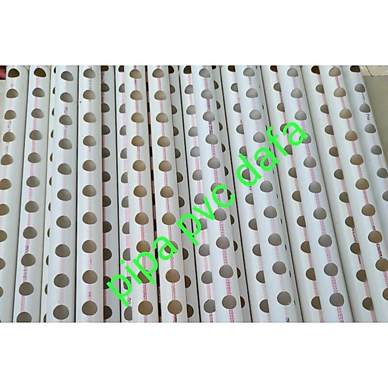 Pipa hidroponik 2 1/2 inc D 1meter  maksimal 10 lubang                                             .
