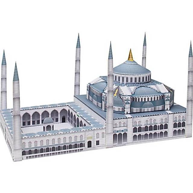 DIY Papercraft Diorama Sultan Ahmet Camii Turkey Mini Kerajinan Kertas