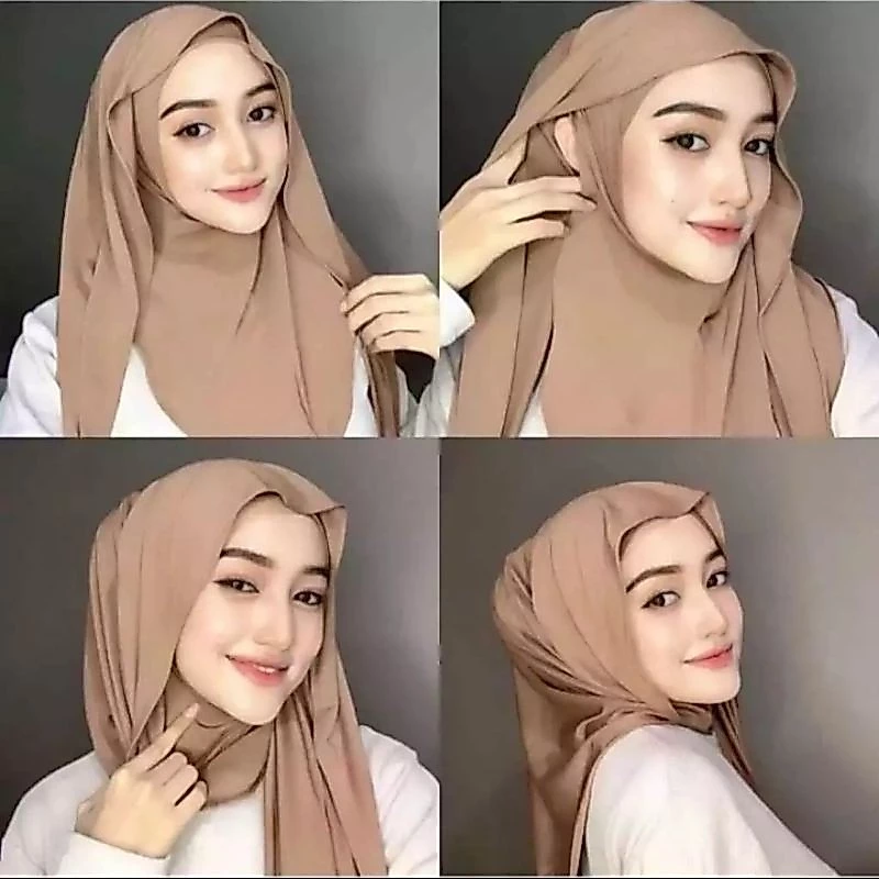PASHMINA INNER JERSEY NUTUP LEHER | PASMINA KAOS INER OVAL | PASHMINA INSTAN 2IN1