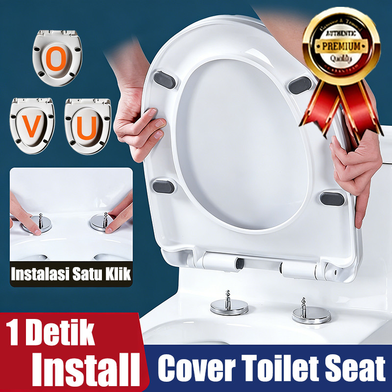 Penutup Toilet Tutup Kloset Universal 50 Tahun Tidak Akan Menjadi Kuning Dipasang Untuk Wanita Bisa Dipasang Atas Bawah Mudah Dipasang