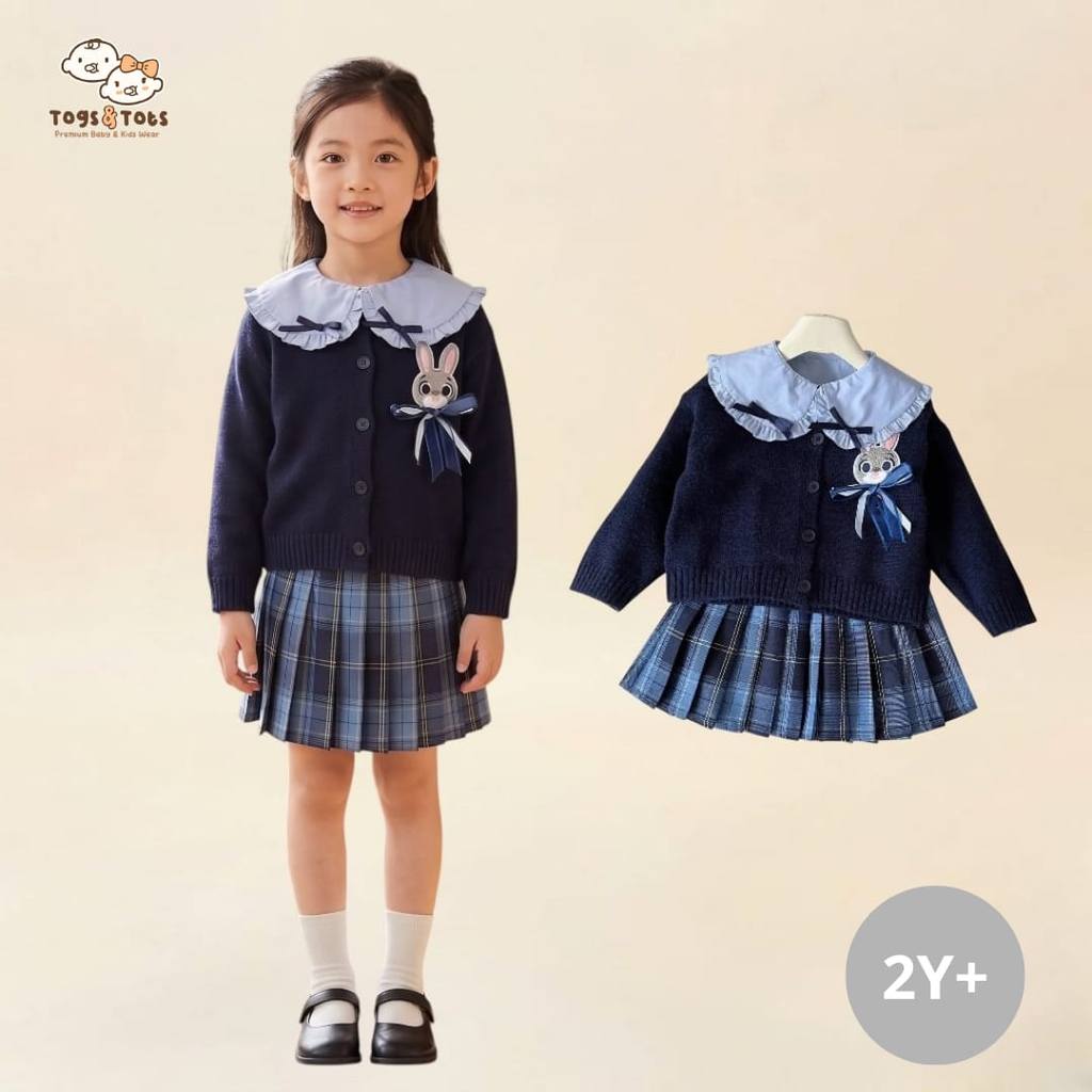 Jual ( SET1192 ) Setelan set 3 in 1 cardigan outer blouse blus skort ...