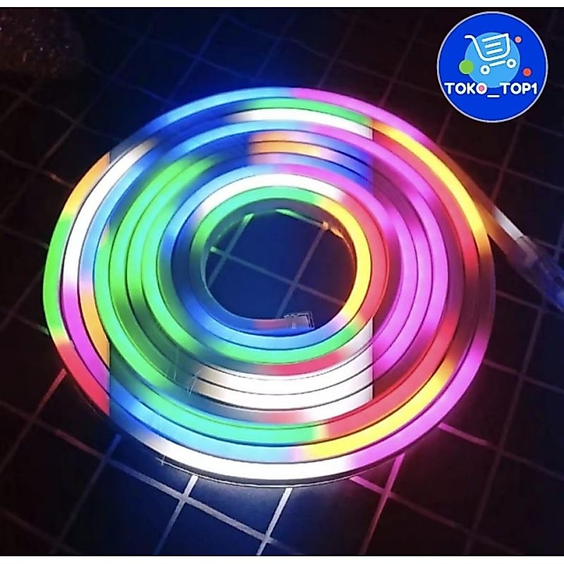 Jual Lampu Led Neon Flex Rgb 220v 2meter 3meter 4meter 5meter 10meter ...