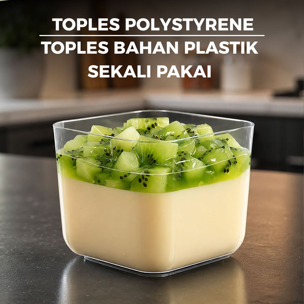 Jual Cup Puding Persegi 290ML | Cup Jelly Persegi Aesthetic Polystyrene ...