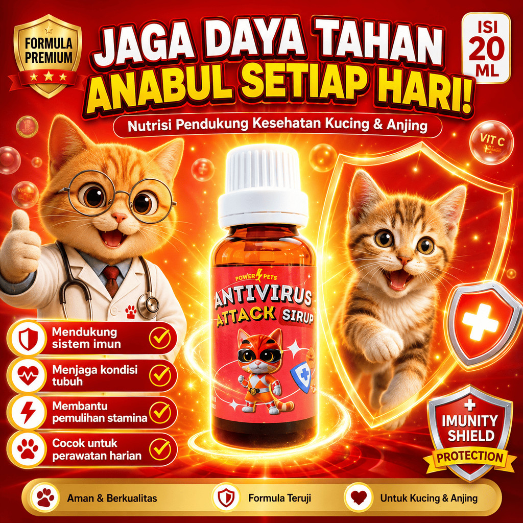Jual Antivirus Attack Syrup 20ml Suplemen Pemulihan & Imun Booster ...
