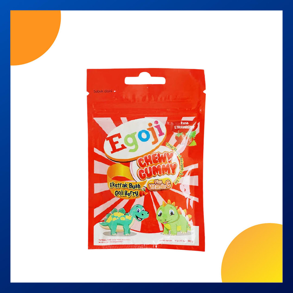 Jual Egoji Chewy Gummy Rasa Strawberry 20 Gram Sachet | Shopee Indonesia