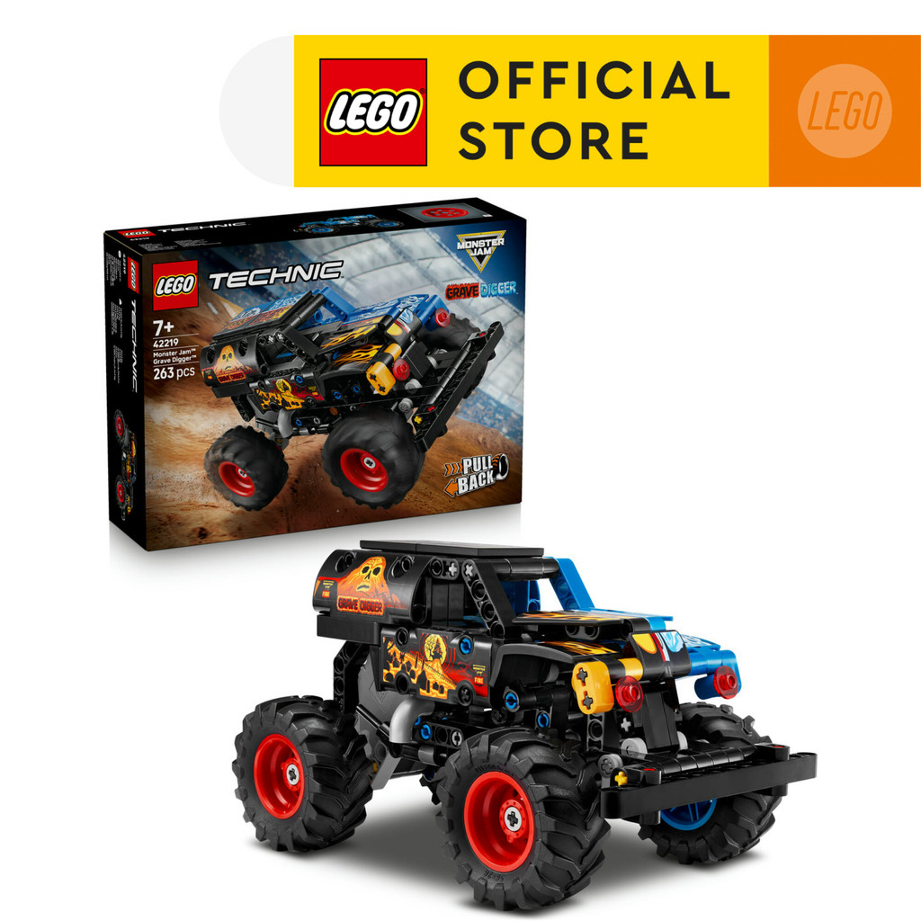 Jual LEGO Technic 42219 Monster Jam Grave Digger Fire and Ice (263 ...