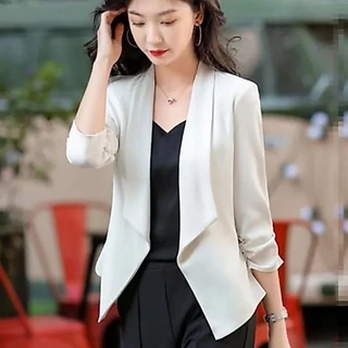 Blazer scuba korean outfit daily