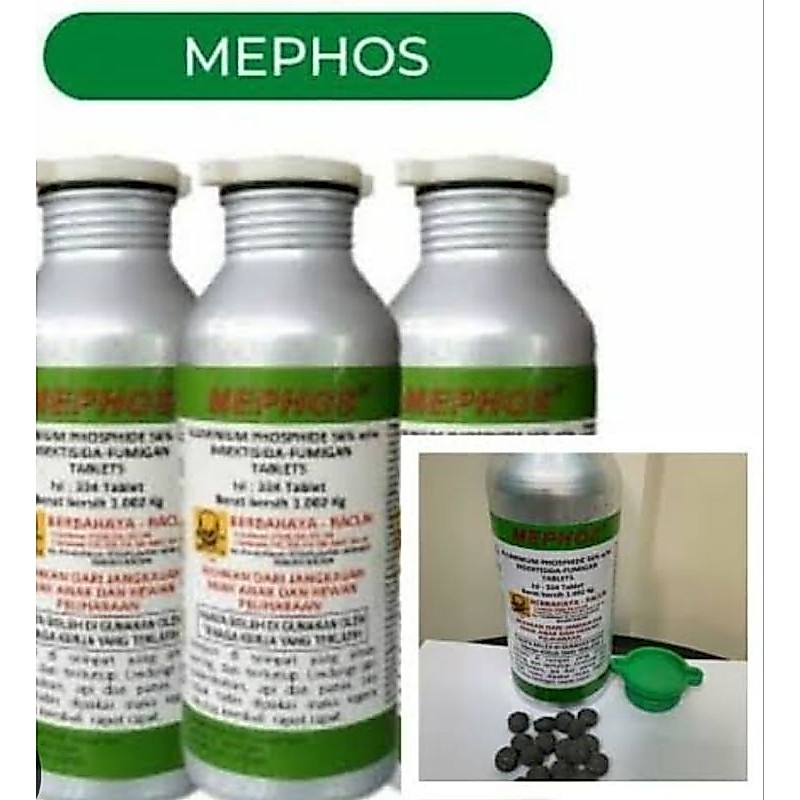 Jual MEPHOS 56 TB FUMIGAN PHOSPINE OBAT PENGENDALI RACUN HAMA GUDANG ...