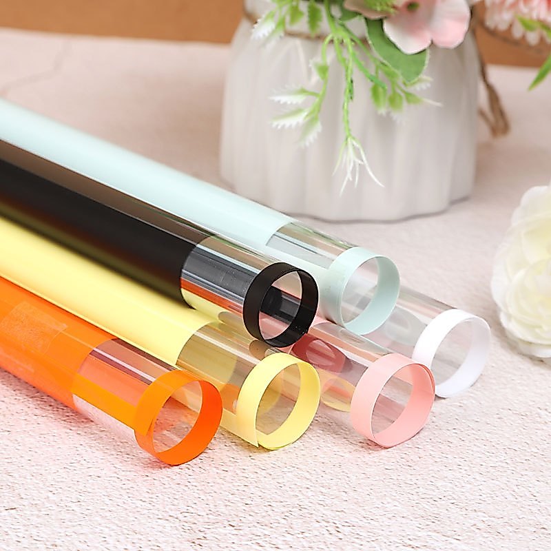 Jual [20 Lembar] Flower Wrapping Varian List Frame Transparant Bening ...