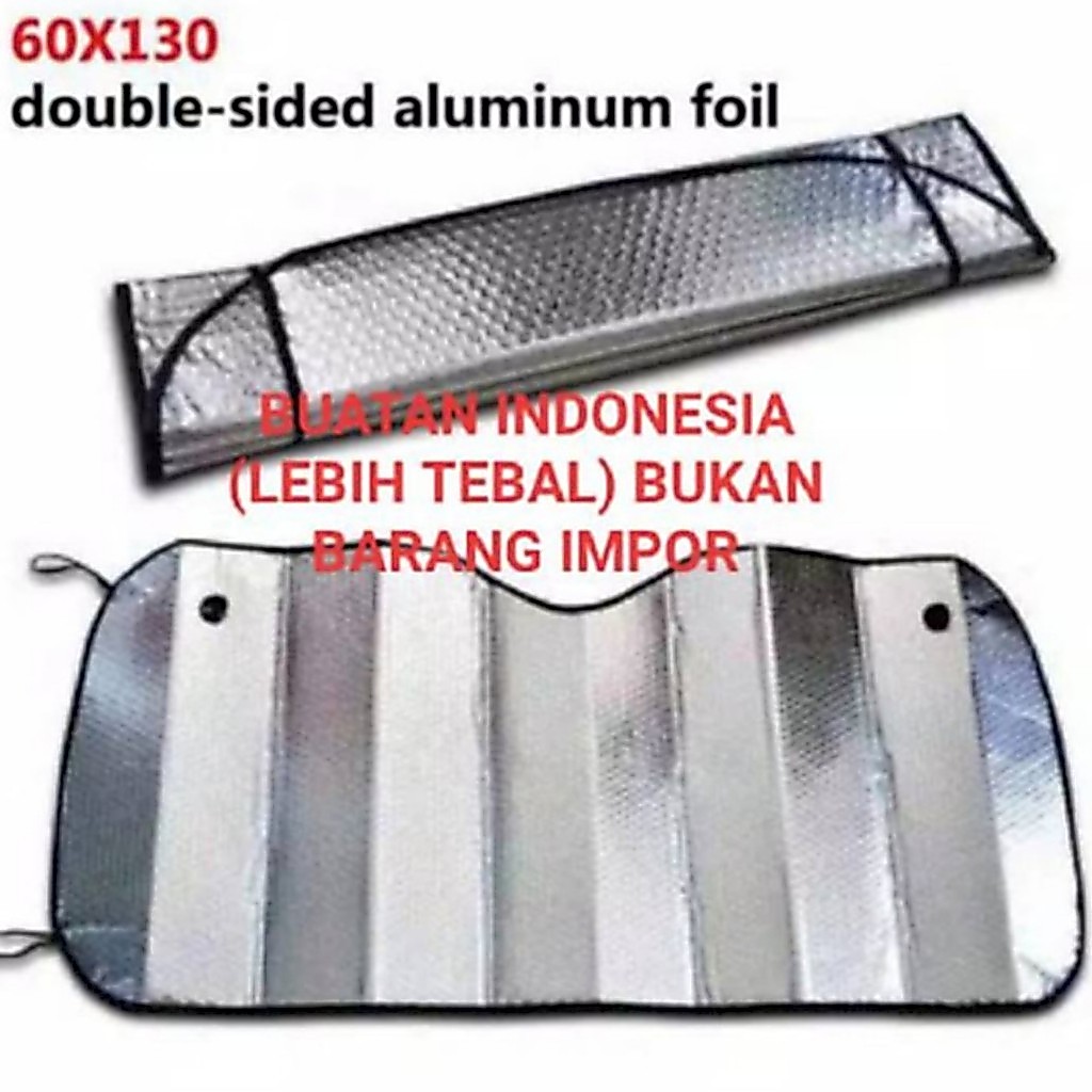 PELINDUNG KACA DEPAN MOBIL PENUTUP KACA MOBIL ANTI PANAS MATAHARI ALMUNIUM FOIL TEBAL