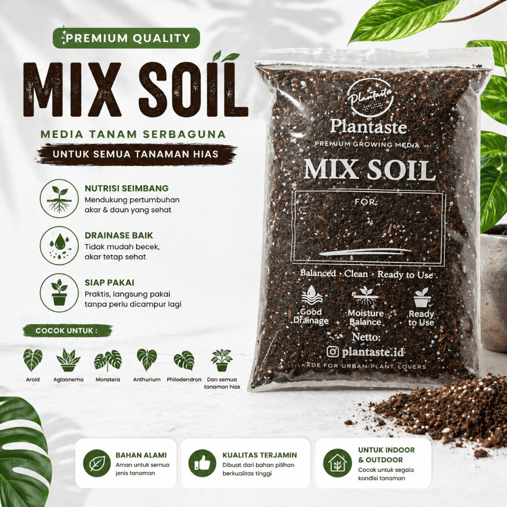 Mix Soil Premium – Media Tanam Siap Pakai untuk Tanaman Hias
