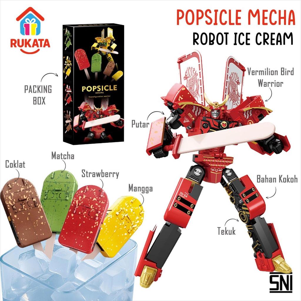 Jual Popsicle Mecha Mainan Robot Deformation Menjadi Robot Keren dengan ...