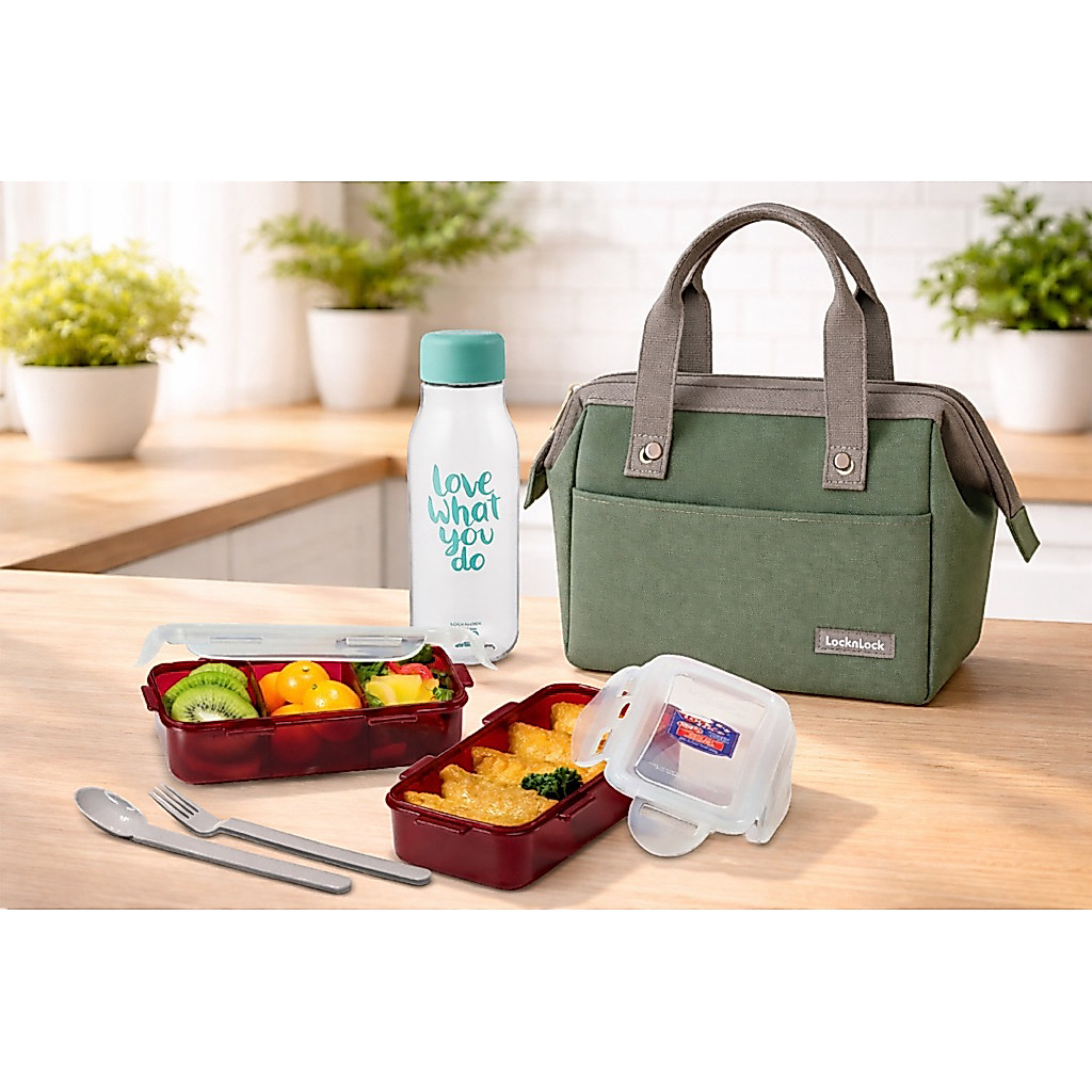 Jual Lock & Lock Lunch Bag Set /New Lock&Lock Lunch Box HWB419 /Lock n ...