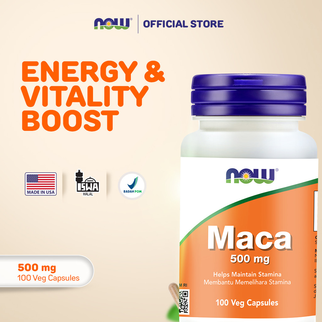 NOW Maca Reproductive Health 500 mg - 100 Veg Capsules