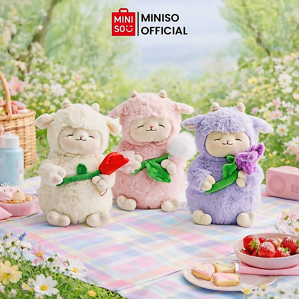 Jual MINISO TOY - Miniso Plush Toy Mainan Mewah Sheep Series Standing ...
