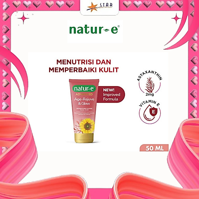 * STAR * Natur-E Advanced Intensive Face Wash 50 ml (Merah Tube)