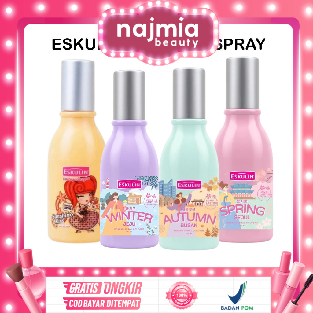 Jual Najmia - Eskulin Spray Cologne Japanese Korean 110ML | Spray ...