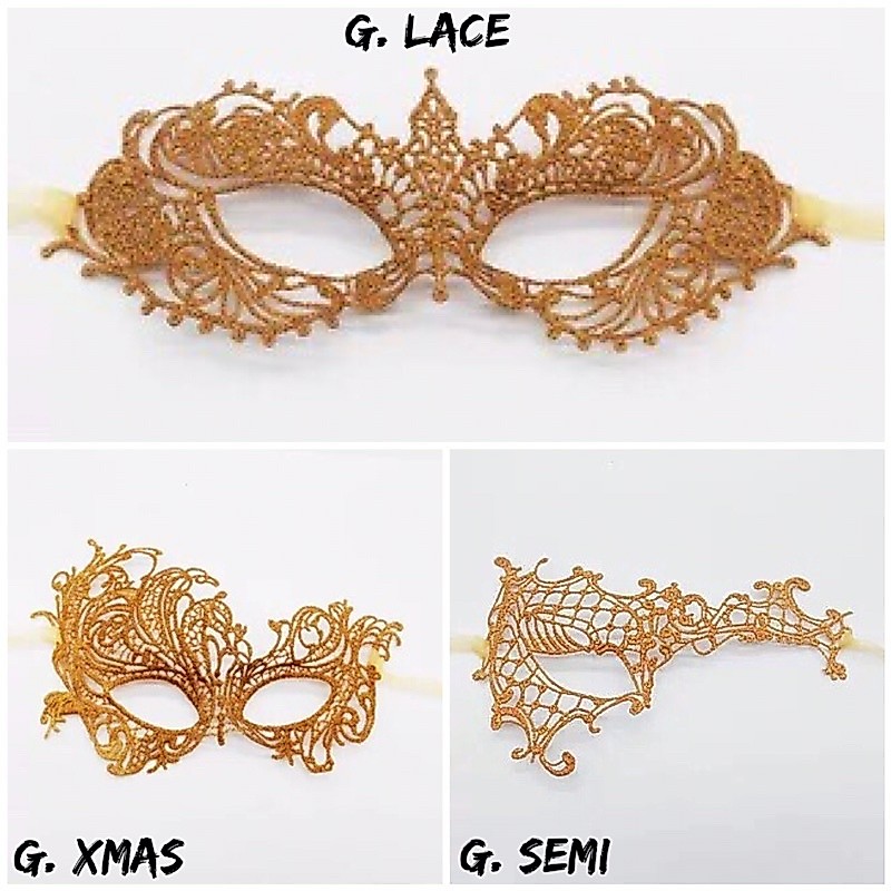 Jual Topeng Pesta Lace Emas Masquerade Party Mask Halloween Dress ...