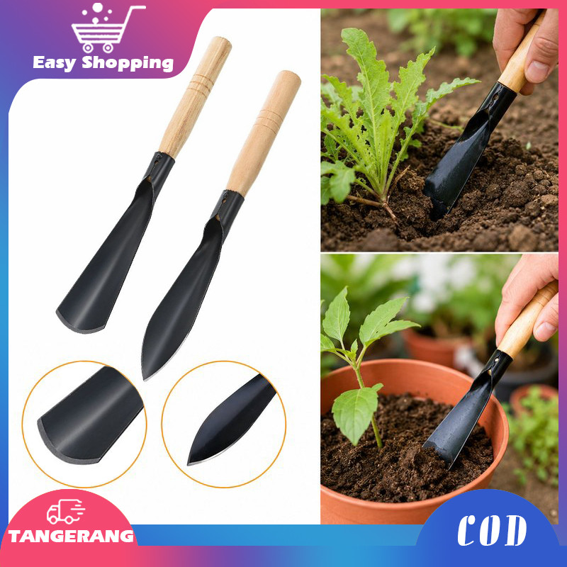 Sekop Taman Mini Portable Sekop Berkebun Penggali Tanah Berkebun untuk Tanaman Bunga / Sayuran