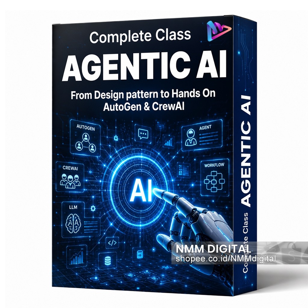 COMPLETE AGENTIC AI CLASS - Design Pattern Learning & Hands-on AutoGen & CrewAI - Ecourse Video
