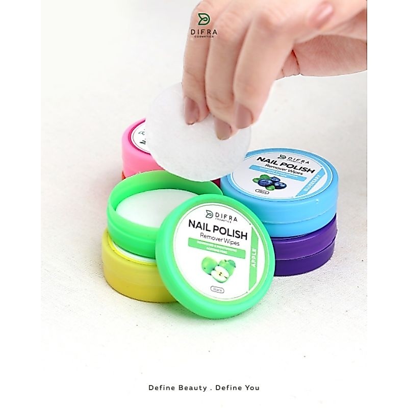TISU PENGHAPUS KUTEK PEMBERSIH CAT KUKU NAIL POLISH REMOVER FREE ASETON Difra Cosmetics