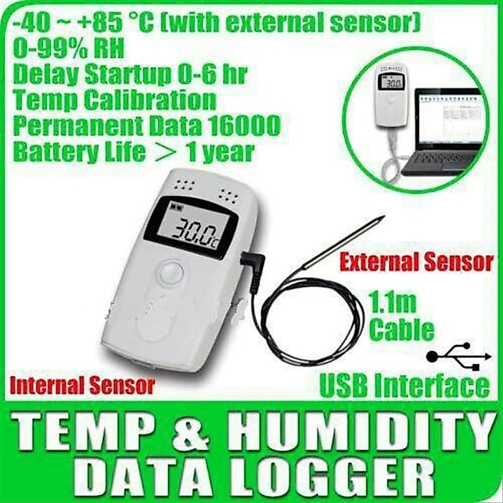 Jual Elitech RC-4HC Data Logger Humidity Temperature ORI RC4-HC RC4HC ...