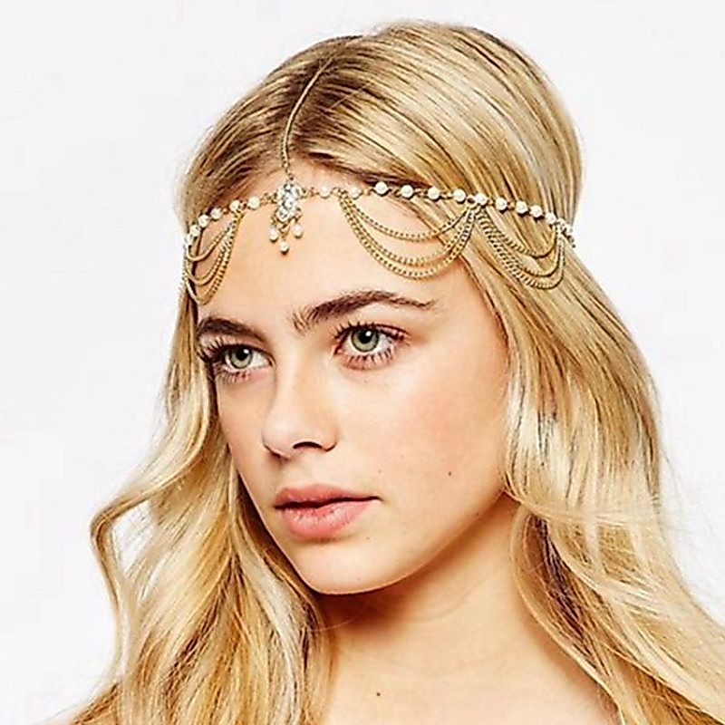 Jual Headchain Mutiara / Rantai Kepala India / Belly Dance / Tiara ...