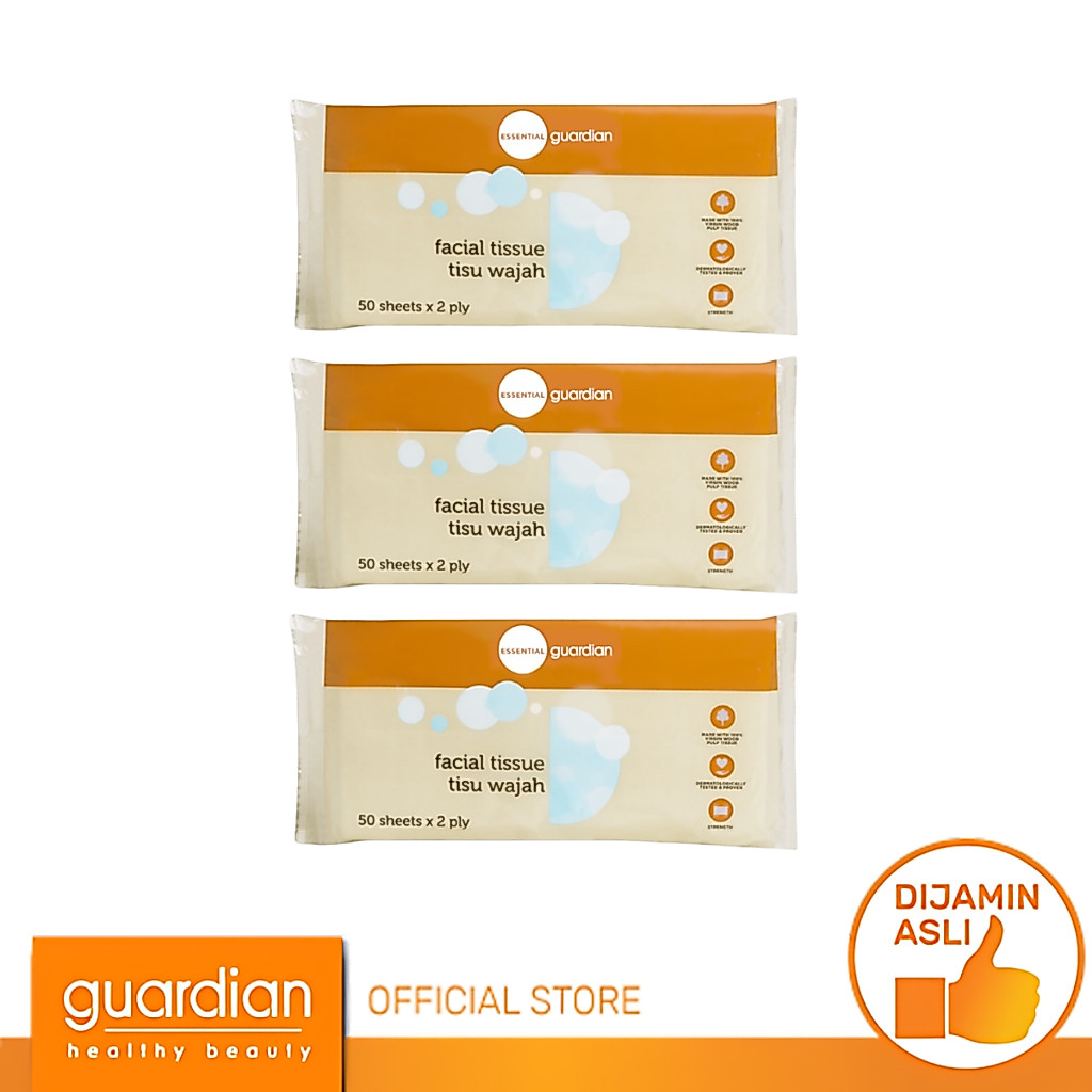 Jual [Bundling] Guardian Facial Tissue Triplepack 3 x 50s | Shopee ...