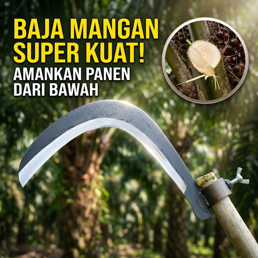 Adjustable Sabit Pisau Pinang Memangkas Dan Memetik Alat Pertanian Pisau Pinang