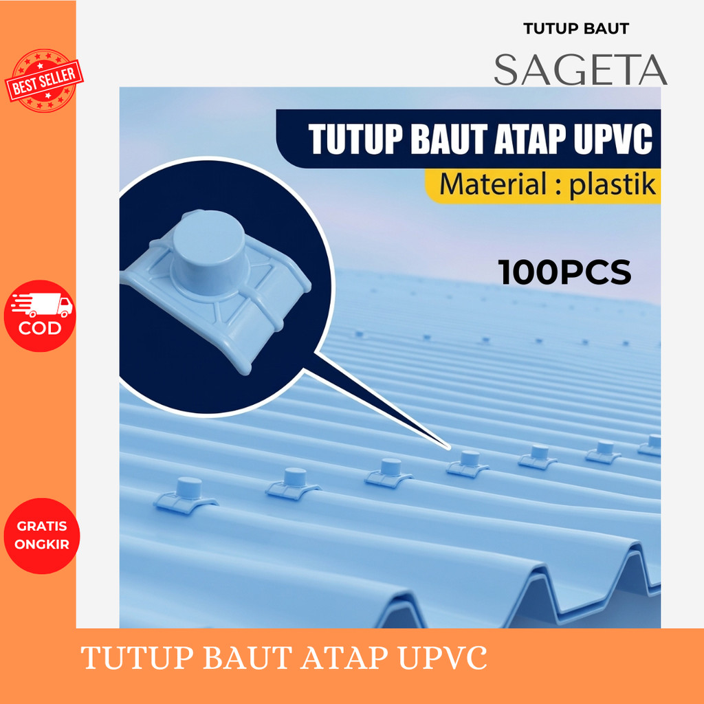 Jual TUTUP BAUT ROOFING (100 pcs) - ROOF SEAL - TUTUP BAUT ATAP PVC ...