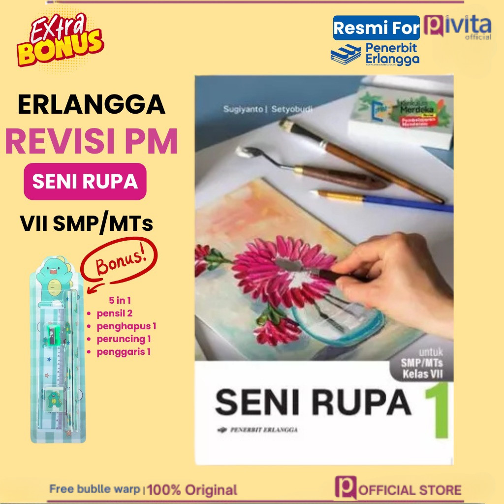 Jual Erlangga Buku Seni Rupa SMP/MTs Kelas 7 Kurikulum Merdeka Revisi ...