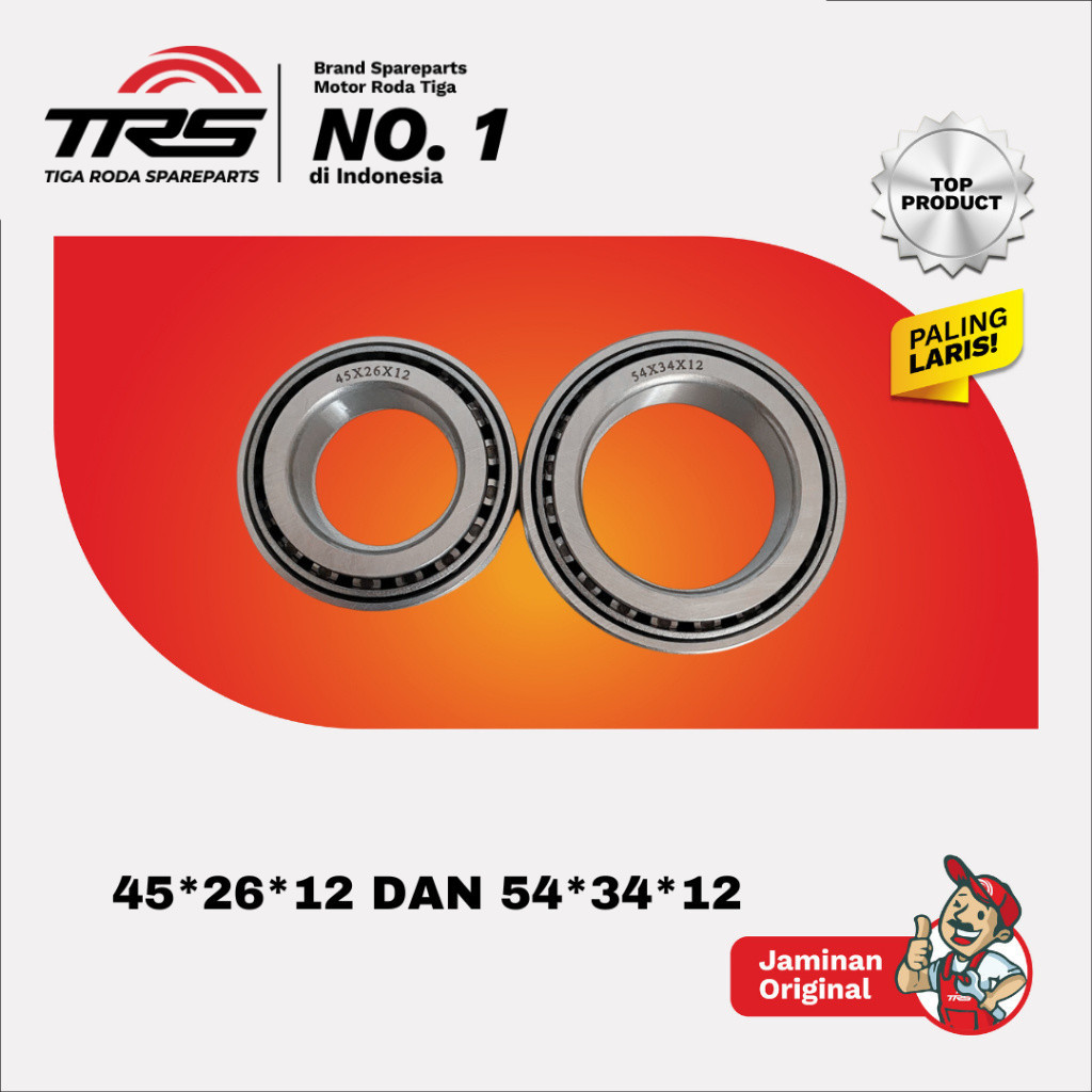Jual TRS Laker Komstir 45x26x12 dan 54x34x12 Motor Roda Tiga Tossa ...