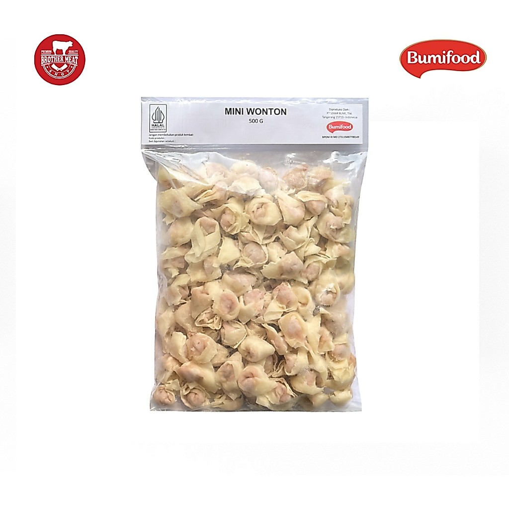 Jual Bumifood Mini Wonton 500gr / Pangsit Udang Mini - Brothermeatshop ...