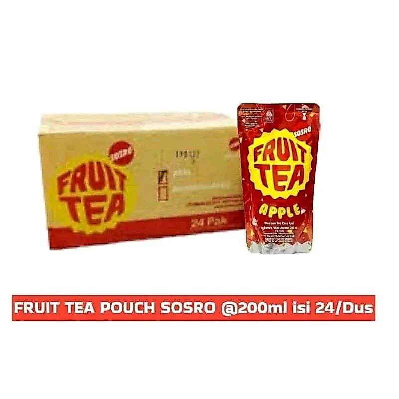 Jual (Grosir) Fruit Tea Minuman Teh Apel / Blackcurrant 1 DUS / KARTON ...