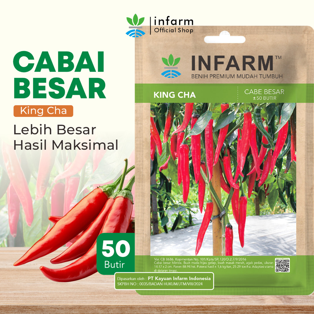 Jual INFARM - Benih Cabai Merah Besar King Cha, Benih Unggul Cabe Merah ...