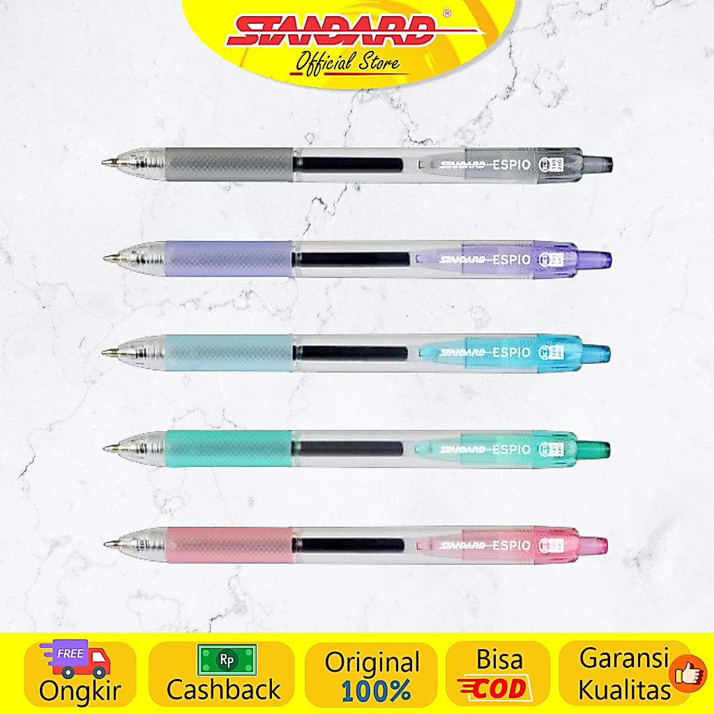 Standard - Pulpen Espio 0.38 ( Alat Tulis / Pen / Ballpoint / Pena ) (2)