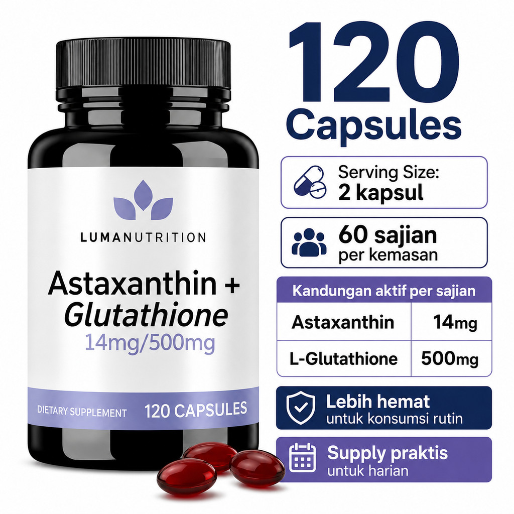 luma nutrition glutathione price Jual Suplemen Astaxanthin 120 Kapsul Untuk Kulit Cerah Sehat Antioksidan Acyl post-translational modification of SEO_Opt_26_04 Color:Rainbow