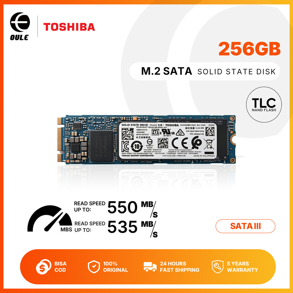 Jual SSD Toshiba KSG60ZMV256G M.2 2280 256GB SATA III 550MB/s
