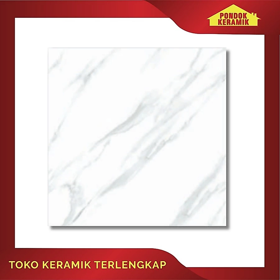 Keramik Lantai Avignon 50x50 Florida Grey / Keramik Motif Marble Carara