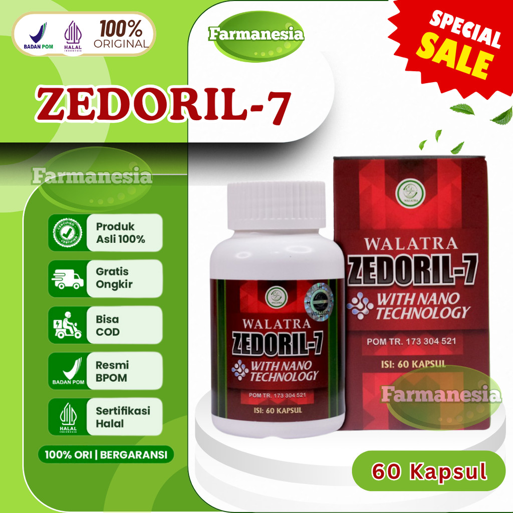Zedoril 7 Walatra Obat Herbal Kanker & Tumor - Obat Benjolan Kelamin - Obat Diabetes - Kencing manis