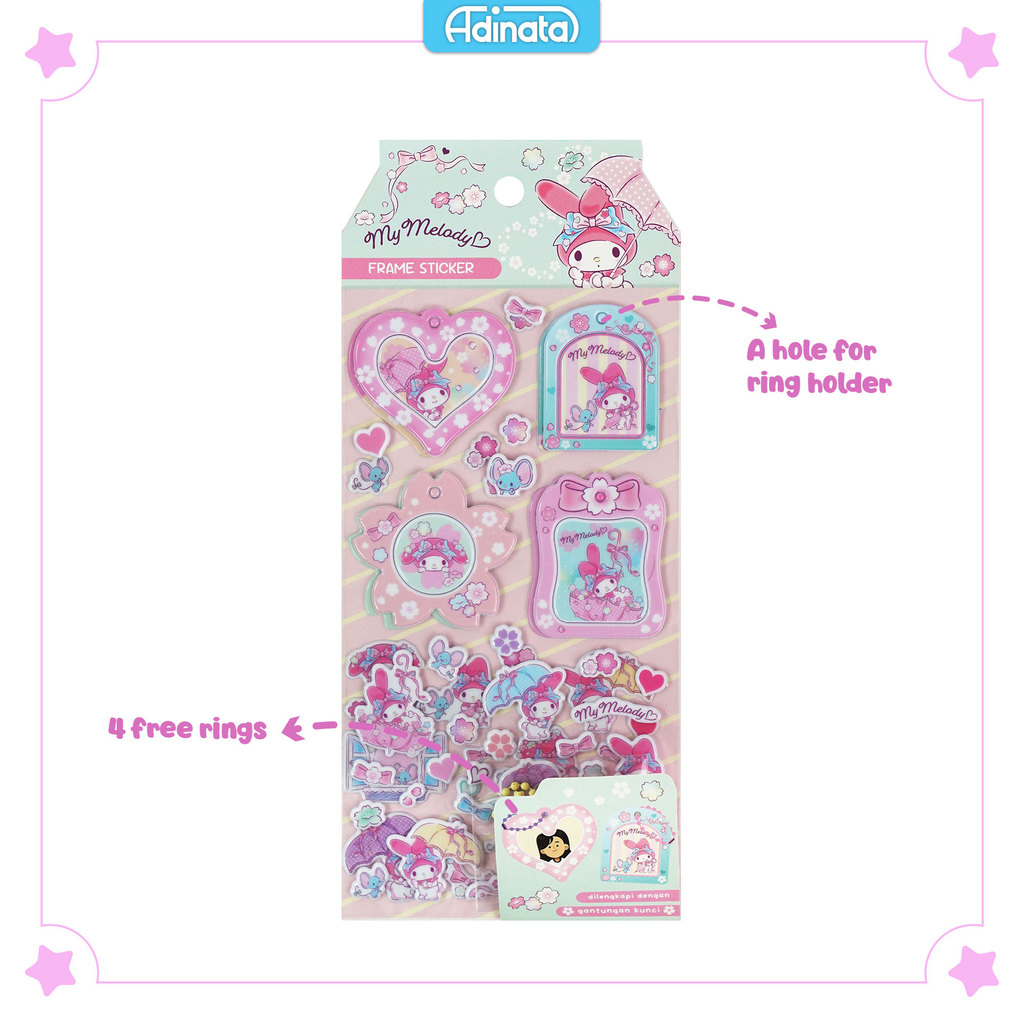 Jual My Melody Frame Stickers 2613-6143 / Stiker - Adinata | Shopee ...