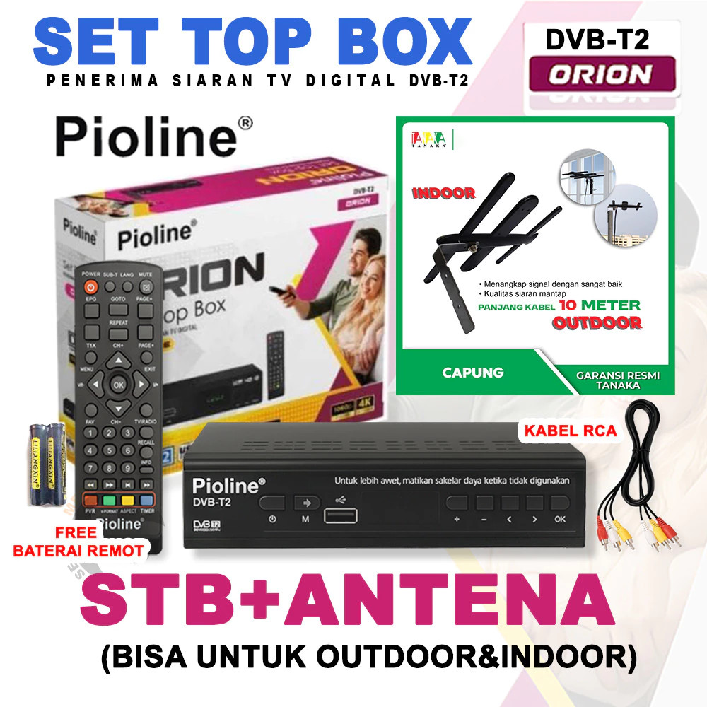 Jual SET TOP BOX PIOLINE ORION BODY BESI CHIPSET SUNPLUS PEKA SINYAL ...