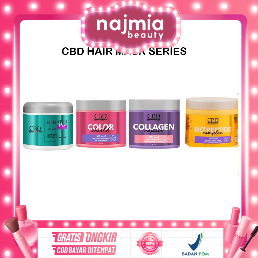 Jual Najmia Ofc CBD Hair Mask Keratin & Color Shield 500Gr | Masker ...