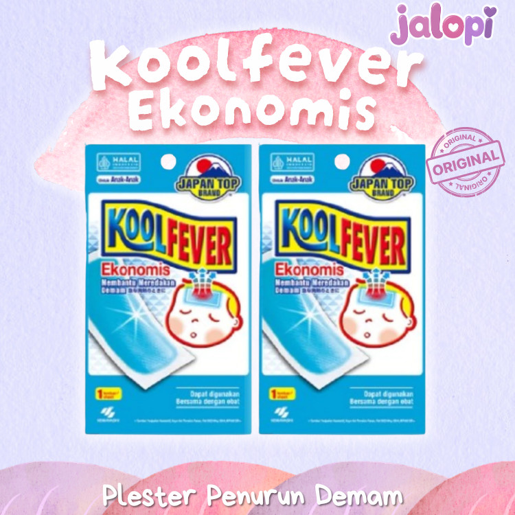 Jual Kool Fever EKONOMIS Renceng Isi 6pc Plester Kompres Demam Anak ...