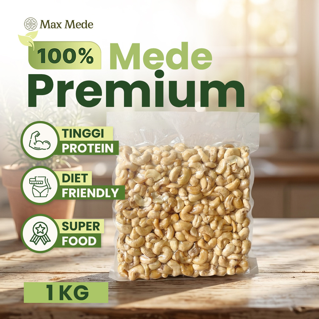 Jual Max Mede - Kacang Mede Mentah Utuh 1Kg W320 | Mete Grade Tertinggi ...